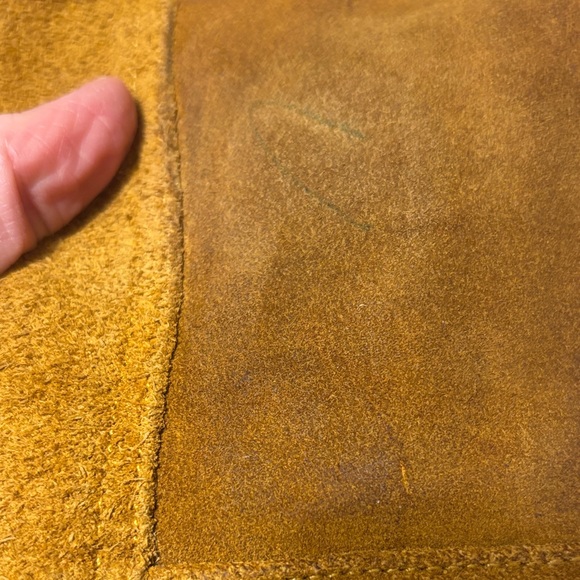 1970s Sherpa Lined Suede Vest Kids Cowboy Cowgirl Halloween - Picture 8 of 9